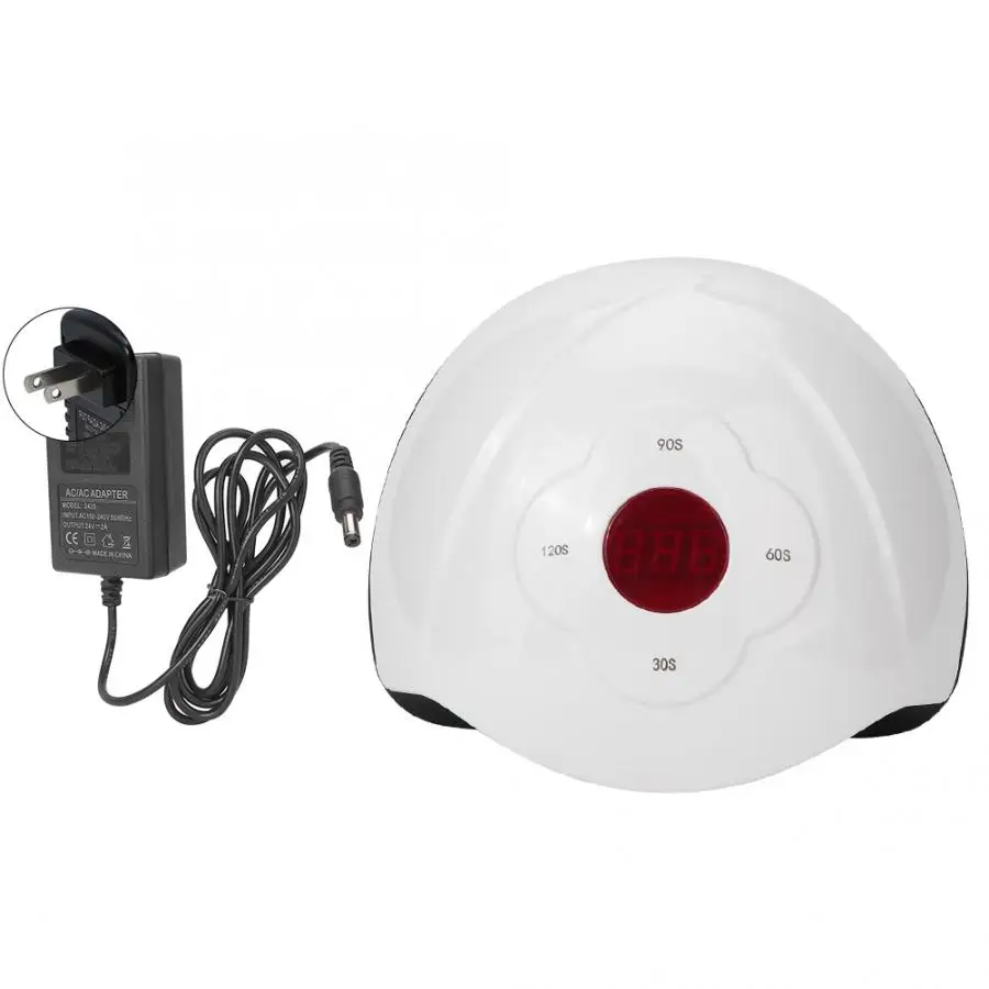 White US Plug Сушилка для ногтей 90 Вт профессиональный светодиодный УФ-гель для ногтей сушилка Мода ногтей отверждения машины 100-240 В лампы для ногтей n - Цвет: White US Plug