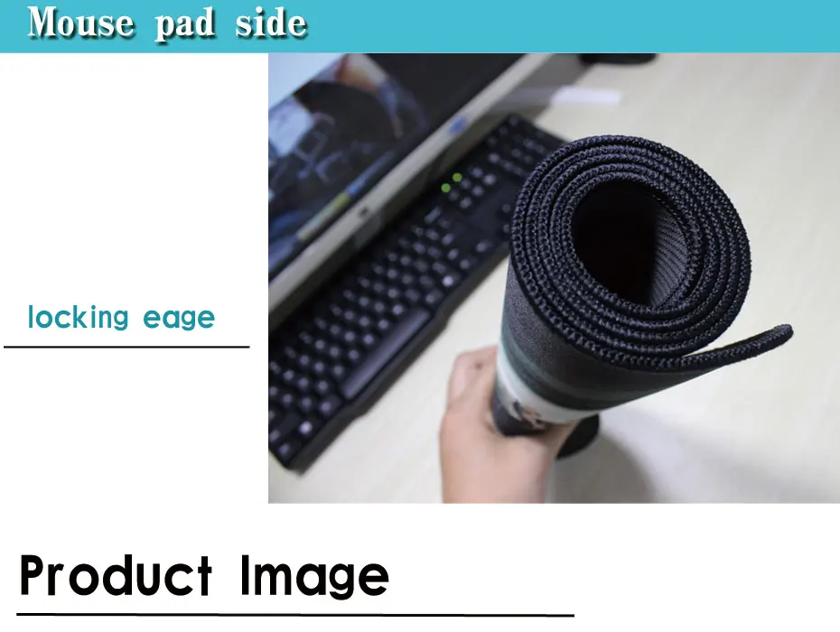  Large Gaming Mouse pad Blue Purple Cloud Space Waterproof Extended Lock Edge Computer Desk Notbook 