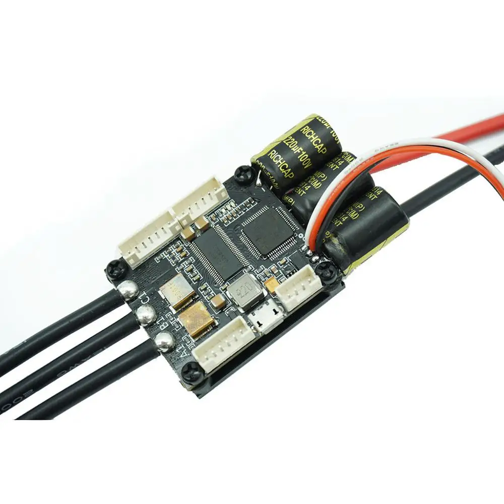 Mini FSESC4.20 50A база на VESC 4,12 с алюминиевым анодированным теплоотвода алюминиевый анодированный теплоотвод Rc автозапчасти аксессуары& xs