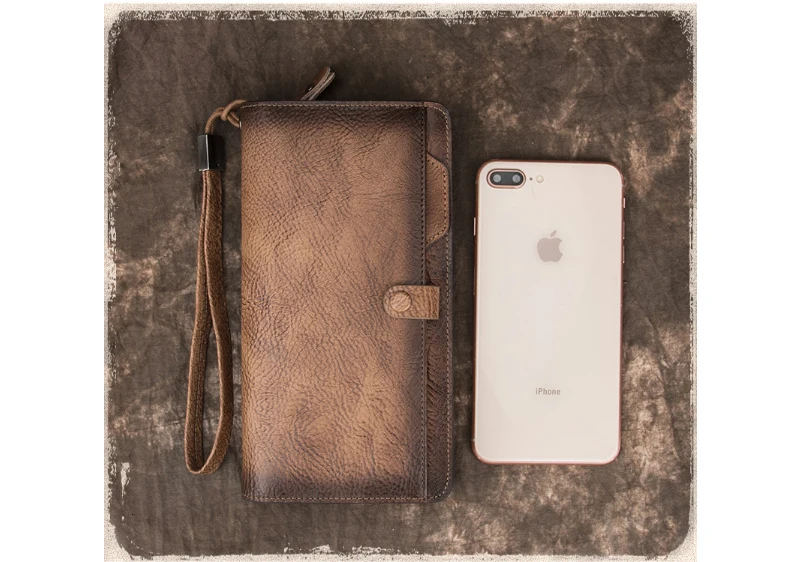 New Genuine Leather Lady Wallets Women Long Wallets Purses Clutch Bags Ladies Wallet With Cell Phone Pocket Card Holder