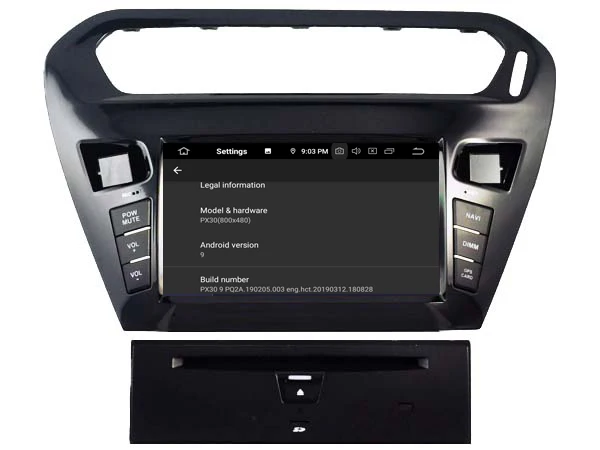Sale RUISO 4g+64g 8-Core Car DVD Player Android 9.0 for CITROEN ELYSEE car multimedia auto stereo 1080P gps wifi dvr dab obd ips 3