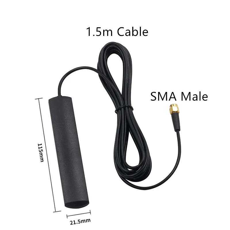 GSM GPRS 3G 4G 와이파이 패치 안테나, 케이블 접착제 풀 주파수, 3dbi 차량 통신 SMA 커넥터, 1.5m, 3m