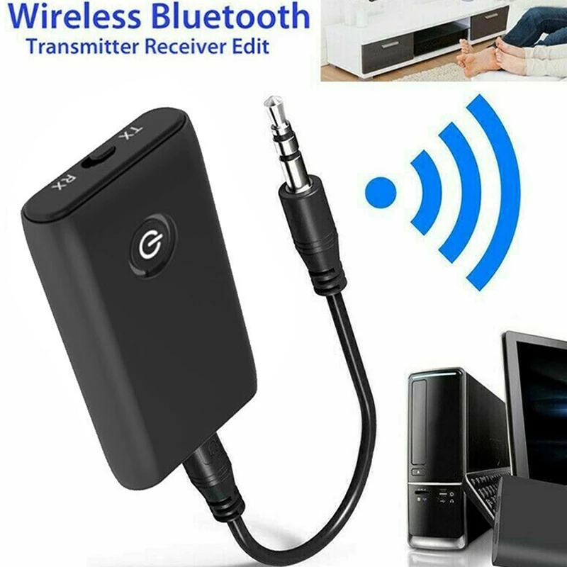 Bluetooth 5 0 Transmitter Receiver 2 IN 1 Wireless 3 5mm o Adapter RX TX for PC TV Headphones Home Sound