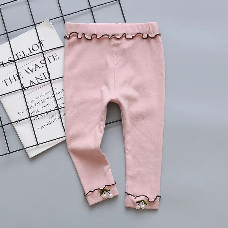 A Pink Колготки для девочек леггинсы для девочек весенне-осенние тонкие колготки для маленьких девочек, колготки для маленьких девочек, штаны для От 0 до 4 лет - Цвет: A Pink