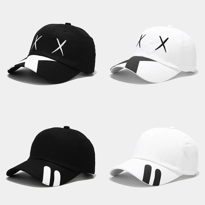 Women's Hats New Fashion Embroidery Cotton Baseball Cap Gorras De Chic X Logo Cap For Men Women Teenagers Hip Hop Kpop Cap ball caps for women