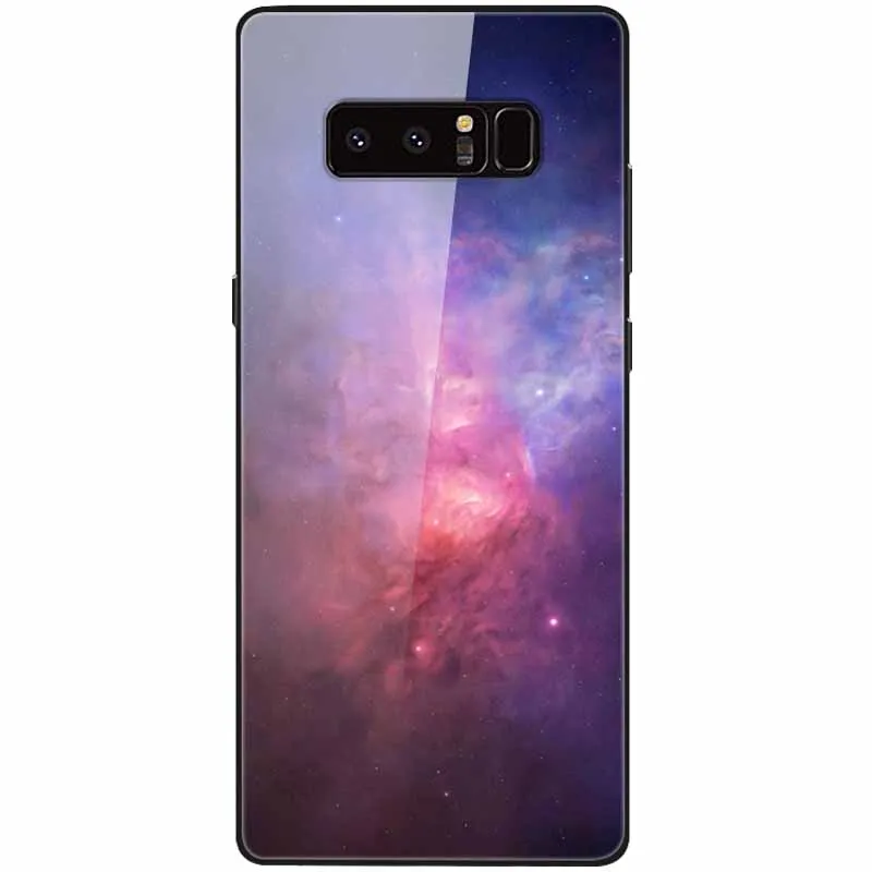 cute phone cases for samsung  Tempered Glass Cover For Samsung Note 8 Case Note9 Hard Protective Funda For Samsung Galaxy Note 10 Plus 9 Cases Luxury Bumper kawaii phone case samsung Cases For Samsung