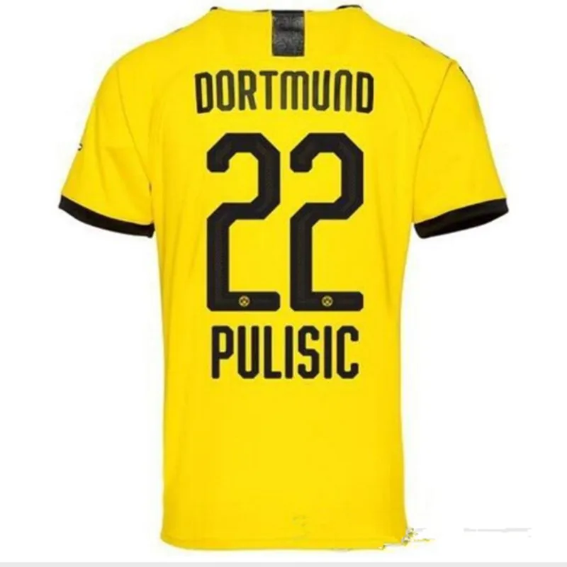 19/20 Player version Dortmund#11 REUS Soccer Jersey Home M.GOTZE PULISIC SANCHO PACO ALCACER football uniforms - Цвет: shirt6