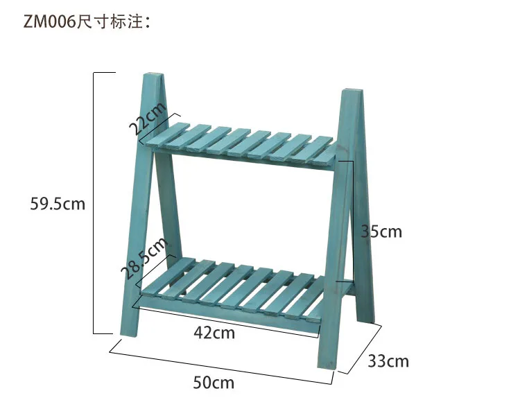 Многослойная твердая деревянная подставка для растений средиземноморская винтажная полка для растений настольная подставка для цветов садовая Подставка для хранения