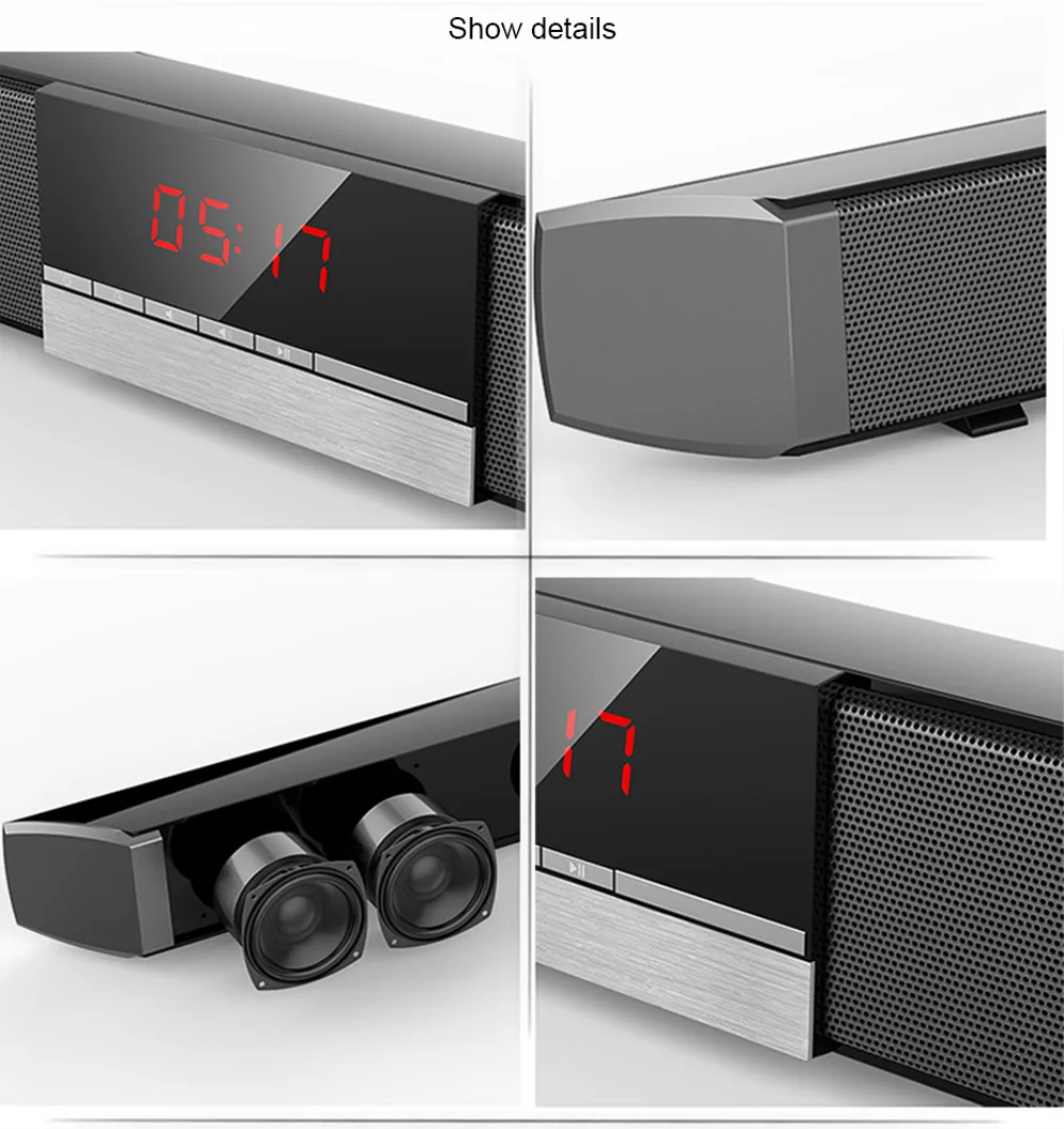 Home theater TV Soundbar 40W Wireless 5.0