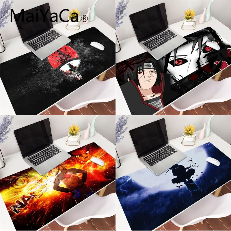 MaiYaCa Itachi Hd Аниме настольный коврик игровой для мыши большой Deak 800x300 мм overwatch/cs go |
