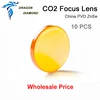 10 Pcs CO2 Laser Lens China PVD ZnSe Dia.12/18/19.05/20mm Focal length 38.1- 101.6mm 1.5- 4inch For Laser Engraver Machine ► Photo 1/5