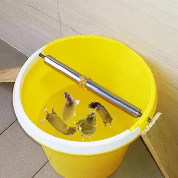 

Stainless Steel Roller Gripper Automatic Mouse Trap Home Pest Mouse Control Rodent Bait Killer