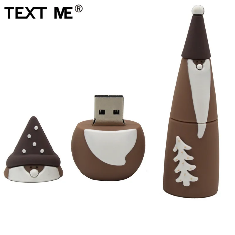 Usb флеш накопитель TEXT ME creative Christmas tree usb 2 0 4 ГБ 8 16 32 64 флешка подарок|USB