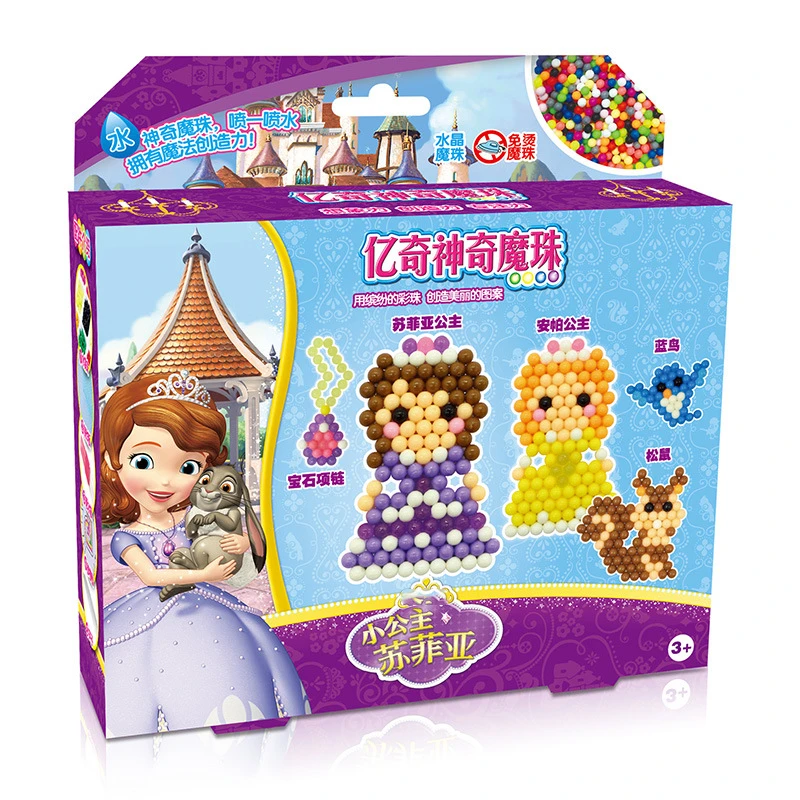 EAKI Elsa анимация волшебный шарик DIY животная тема ручная головоломка игрушка Водный туман липкие Развивающие и творческие игрушки, поделки - Цвет: Серебристый