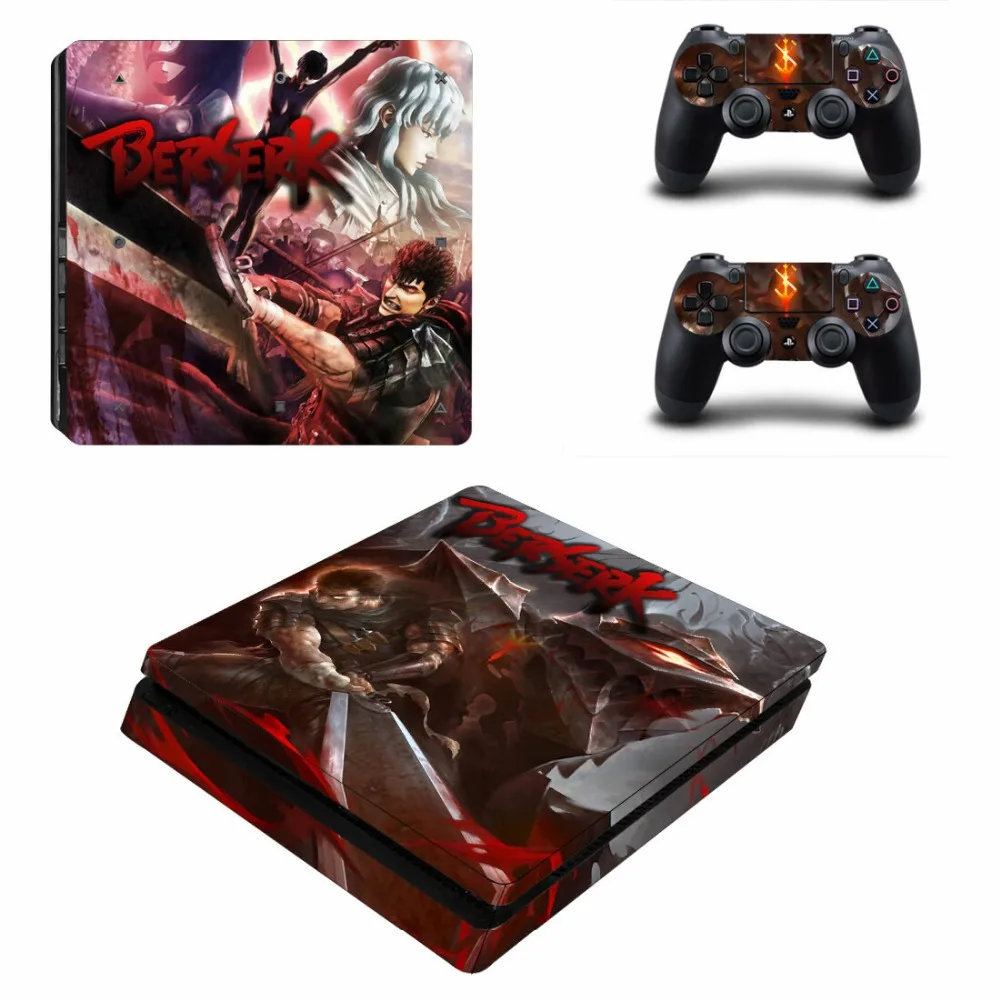 Игра BERSERK PS4 тонкая кожа Наклейка для playstation 4 консоль и контроллер PS4 тонкая кожа стикер винил