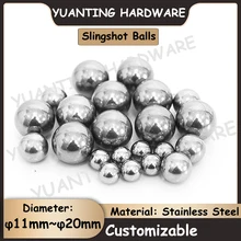 

2Pcs~10Pcs Diameter 11mm~20mm SUS304 Stainless Steel Balls Hunting Slingshot Balls Precision Steel Balls