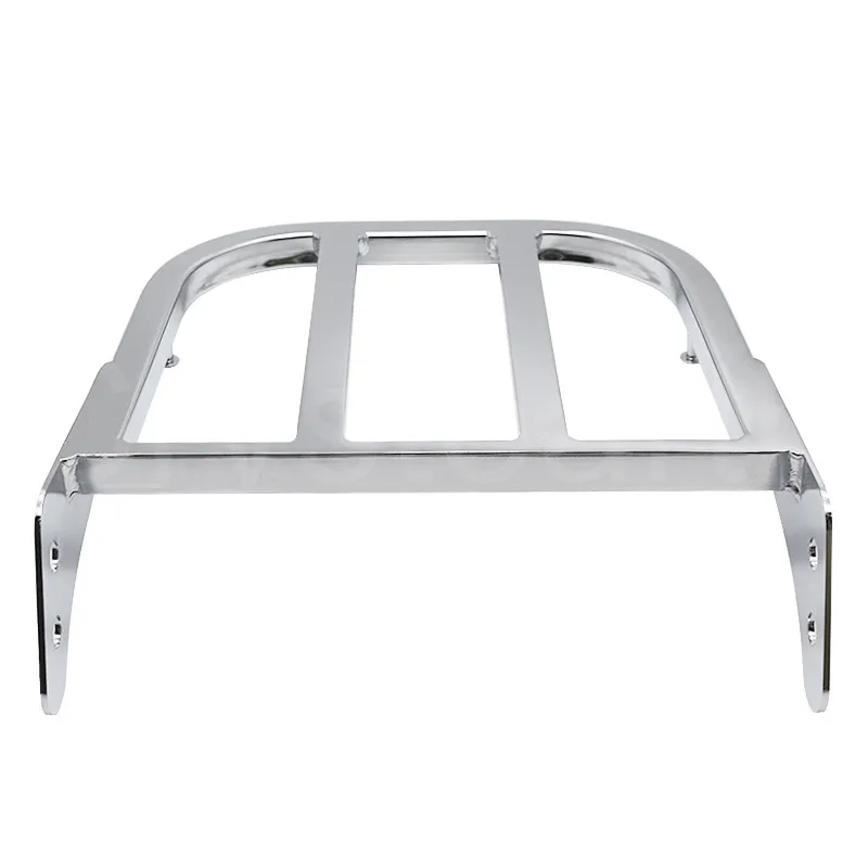 Motorcycle Chrome Rear Sissy Bar Luggage Rack For Honda Shadow VT750 C2 & VLX 600 – Heavy Duty Rack For Trunk & Storage