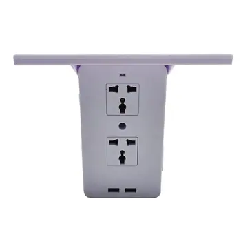 

Switch Socket Rack Socket Shelf Standard Multi-Function Bathroom Power Outlet Shelf With USB Storage Holder