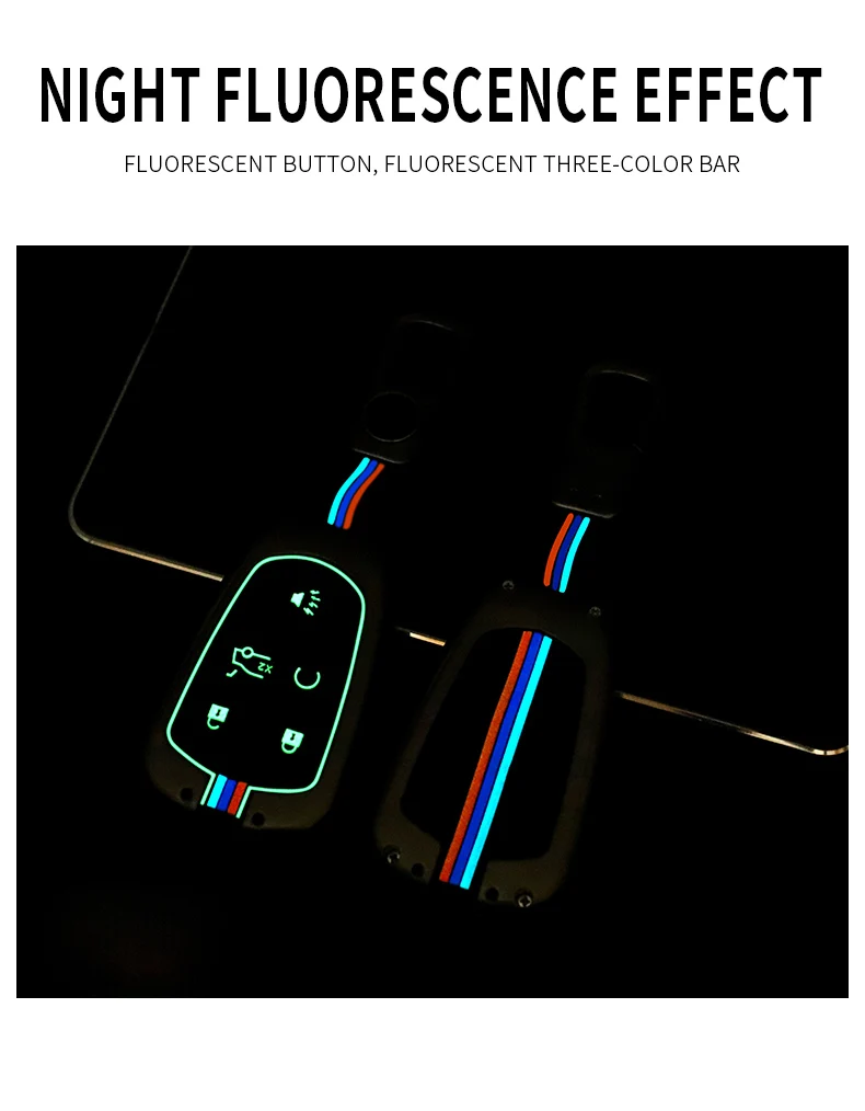 Portachiavi in lega di zinco Cover Shell Holder per Cadillac CTS XTS SRX ATS 2015-2018 CT5 XT5 XT6 Remote Key Car Styling Car Key Case - Hfdddbc4c89fc4c10a9614c398d021969F