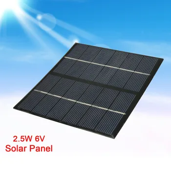 

2.5W 6V 400mAh Portable Black Polycrystalline Silicon Solar Panel Epoxy Solar Cell Solar Panel Charging Module DIY Battery Char