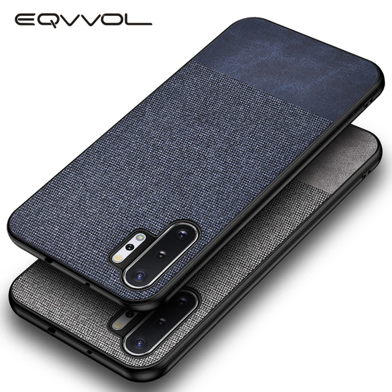 

Eqvvol Fabric Cloth Splice Pattern Case For Galaxy Samsung S8 S9 S10 Plus S7 Edge Note 8 9 10 Pro A50 A70 A20 Canvas Back Cover