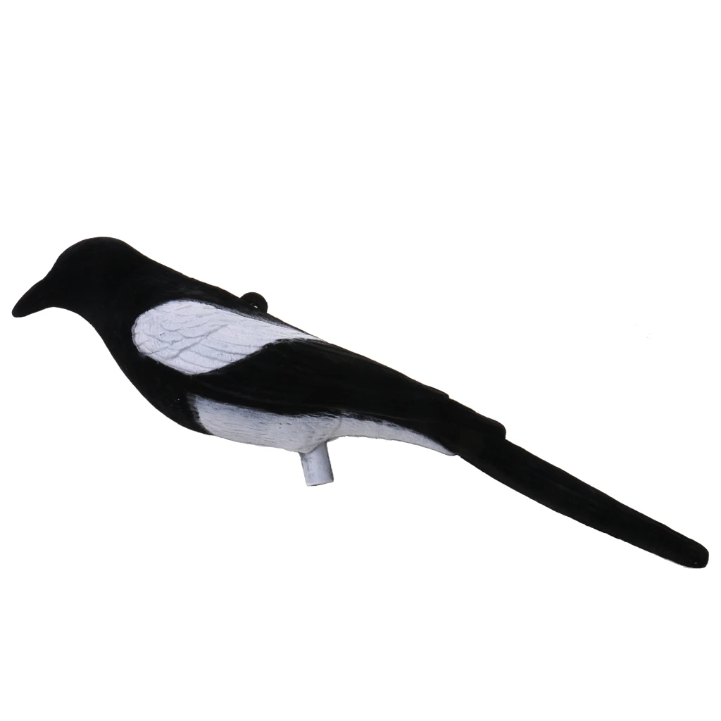 Full Flocked Realistic Calling Magpie Decoy Shooting/Hunting Decoying Lures
