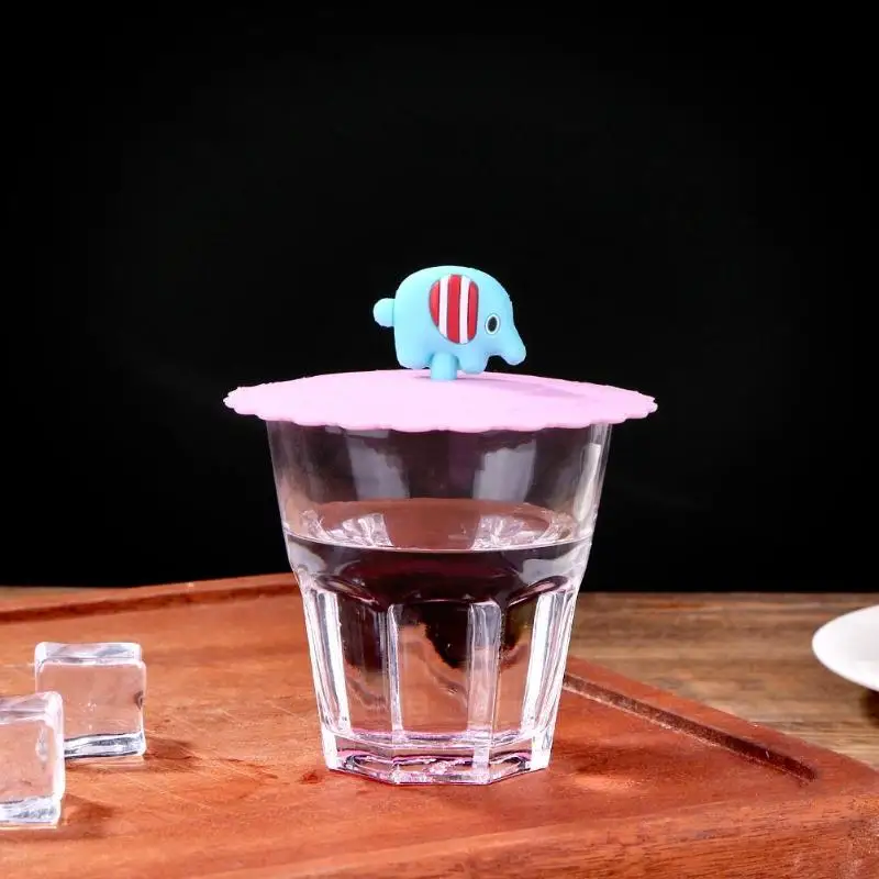 Силиконовая крышка чашки милый фруктовый узор украшает термостойкая