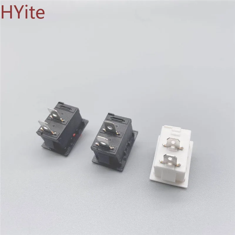 10 шт. черный/красный/белый кнопочный мини переключатель 6A 10A 250V KCD1 101 2 контактный