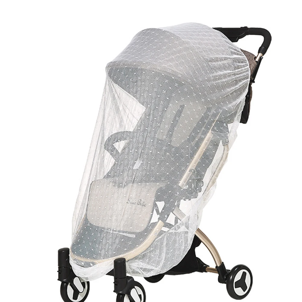 baby stroller cover net Infants Baby Stroller Mosquito Net Safe Mesh Buggy Crib Netting Cart Mosquito Net Pushchair Full Cover Netting baby stroller accessories expo	 Baby Strollers