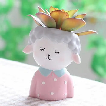 

1PCS Childlike Ranch Flower Pot Animal Succulent Flower Pot Home Garden Succulent Plant Pot Desktop Decoration