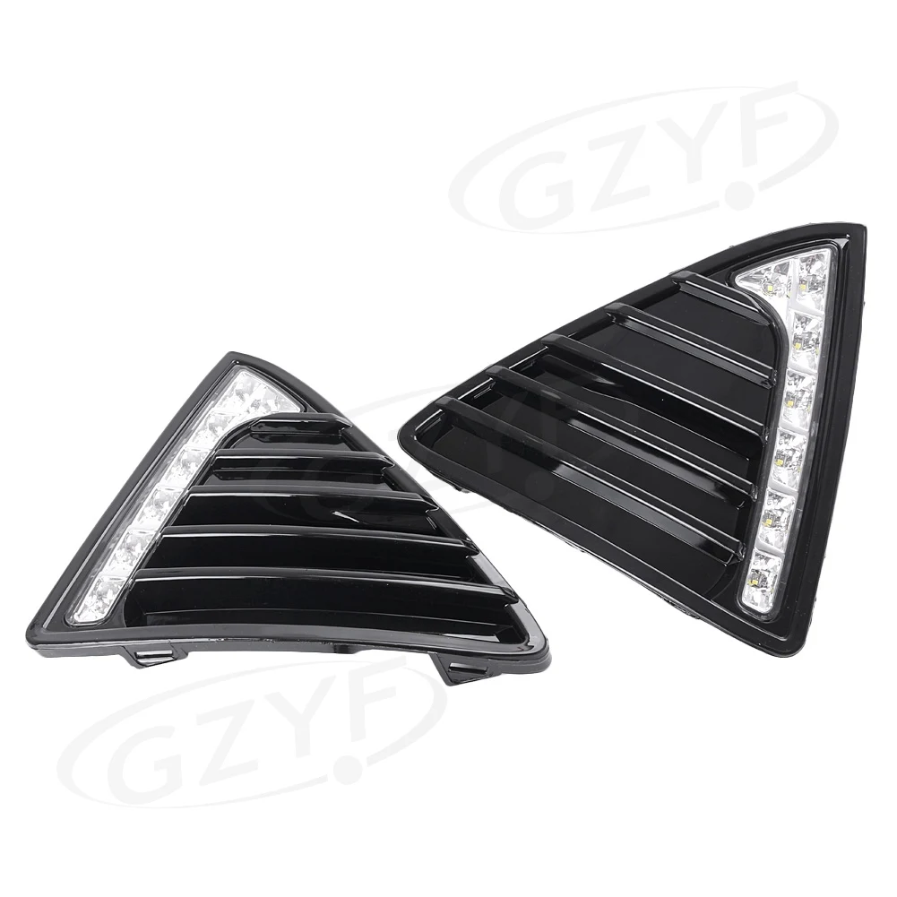 LED Daytime Running Lamp Fog Light Replacement Kit For Ford Focus 2011 2012 2013 2014 Pair
