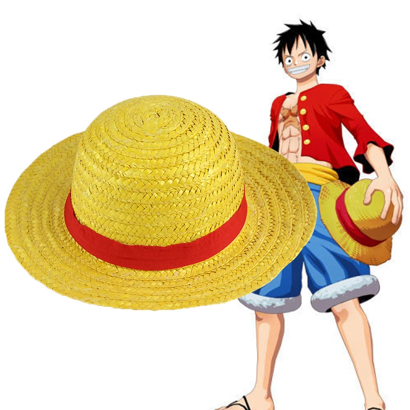 OP Cosplay puntelli di cartone animato giapponese cappello Anime cappello  di paglia bambini/adulto cappello di paglia visiera Boater cappello da  spiaggia Hallow|Cartoon Hats| - AliExpress