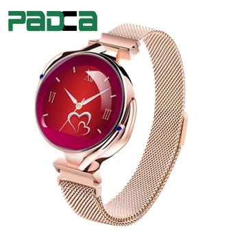 

PADCA Lady Fitness Smart Watch 2020 Full Matel Thermomete Smartwatch Women Wrist for Android IOS Undefined IP67 Female Watches