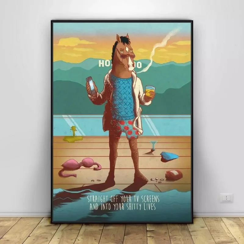 Постер Bojack с принтом для спальни декоративная картина на холсте художественная стену современный