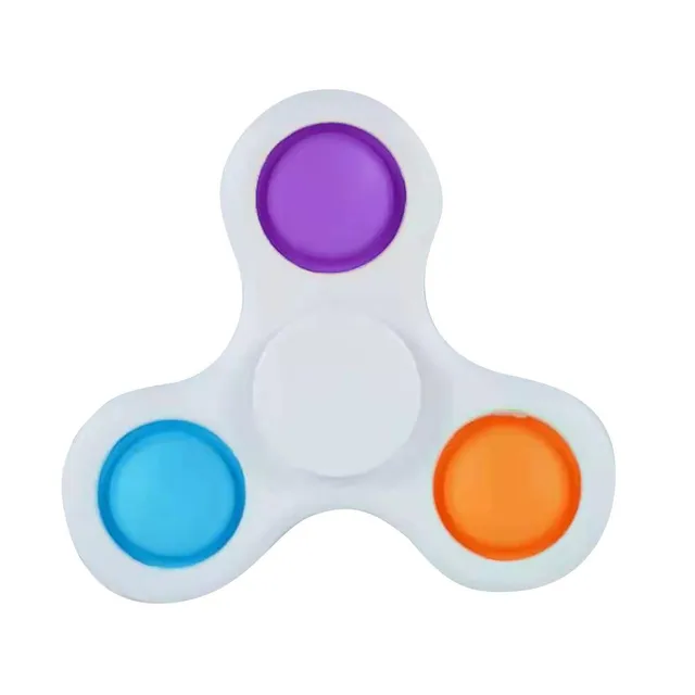 Hot ! 3 Sides Fidget Spinner Simple Dimple Push It Finger Spinning  Antistress Rotation Sensory Spinning Toys For Children Adult