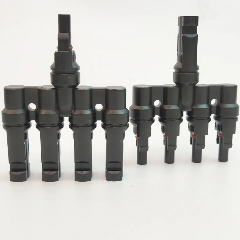

MC4 2T 3T 4T 5T 6T Branch Solar connectors Multi T Branch MC4 Connector for solar panel parallel connection T Type solar mc4