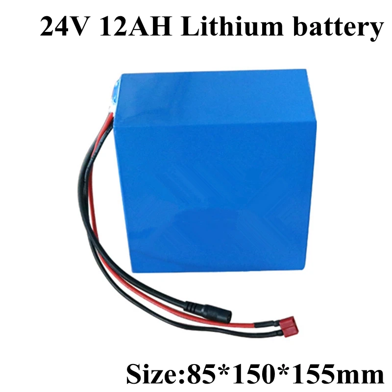 24V 12Ah литий-ионный аккумулятор для газонокосилка электрическая машина для резки травы e-велосипед и e-скутер+ сумка+ 3A зарядное устройство