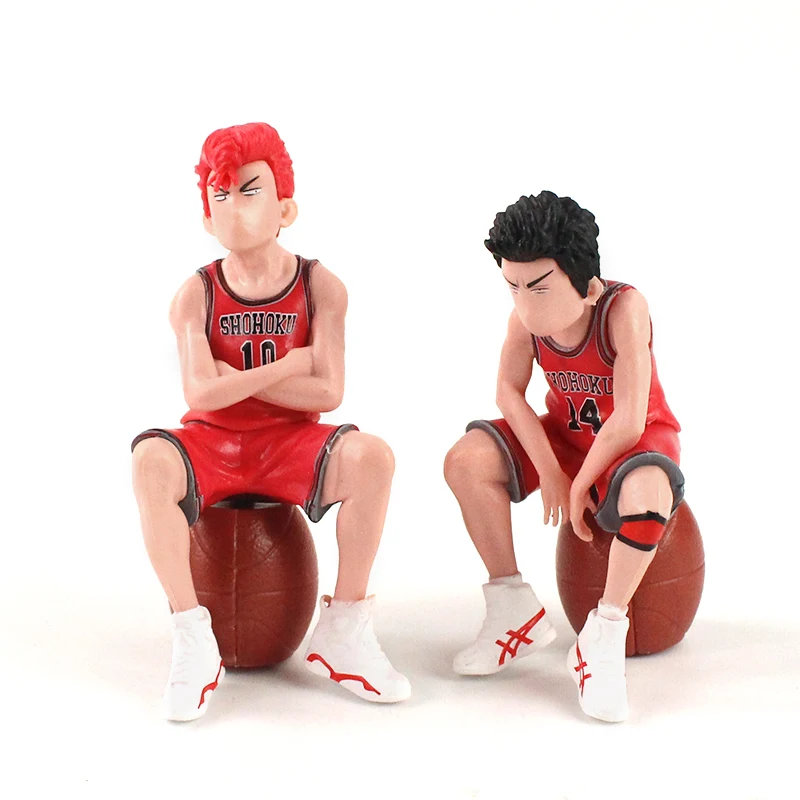 Hot 5pcs/set Slam Dunk Action Figure Toys Hanamichi Sakuragi Rukawa Kaede Akagi Takenori Miyagi Ryota Anime Figure Model Toys
