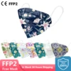 Approved Adult Kn95 Mask Europe CE Woman Flower Printed Face Mouth Mask Mascarilla 5 Layers Fabric FFP2Mask Protective kn95 mask 1