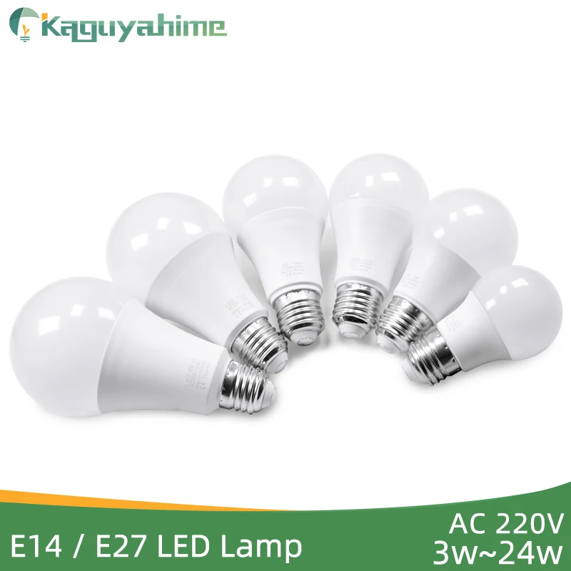 

Kaguyahime 3W-24W E14 E27 LED Bulb LED Lamp 220V Ultra Bright Light 3W 5W 6W 9W 12W 15W 20W Spotlight Bombillas Lampadas LED