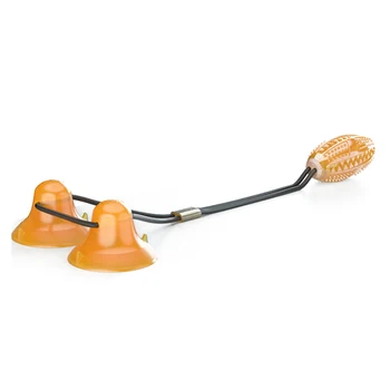 

Dog Chew Double Suction Cup Tug of War Toy Pet Aggressive Chewers Rope Puzzle Toothbrush Multifunction Molar Bite TB Sal