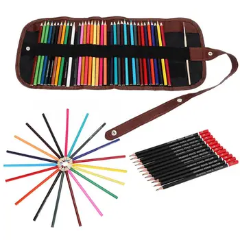 

Professional Color Pencil Set 36pcs Water Soluble Pencil + 12pcs 2B Pencil + Pen Bag for Drawing Writing and Sketchi