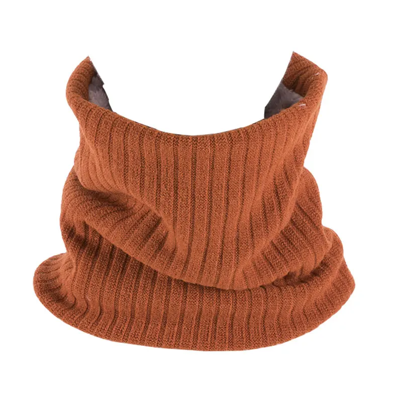 1pc Hot Sale Fashion Unisex Winter Autumn Spring Casual Thermal Polyester Scarfs Snood Neck Warmer Solid Color Wild Scarves - Цвет: D