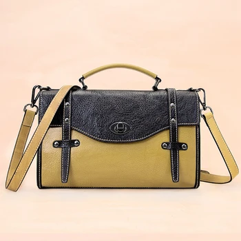 

Luufan Vintage Genuine Leather Women's Bag Cow Leather Female Crossbody Bag Luxury Messenger Bag Fashion Shoulder Bags 2020