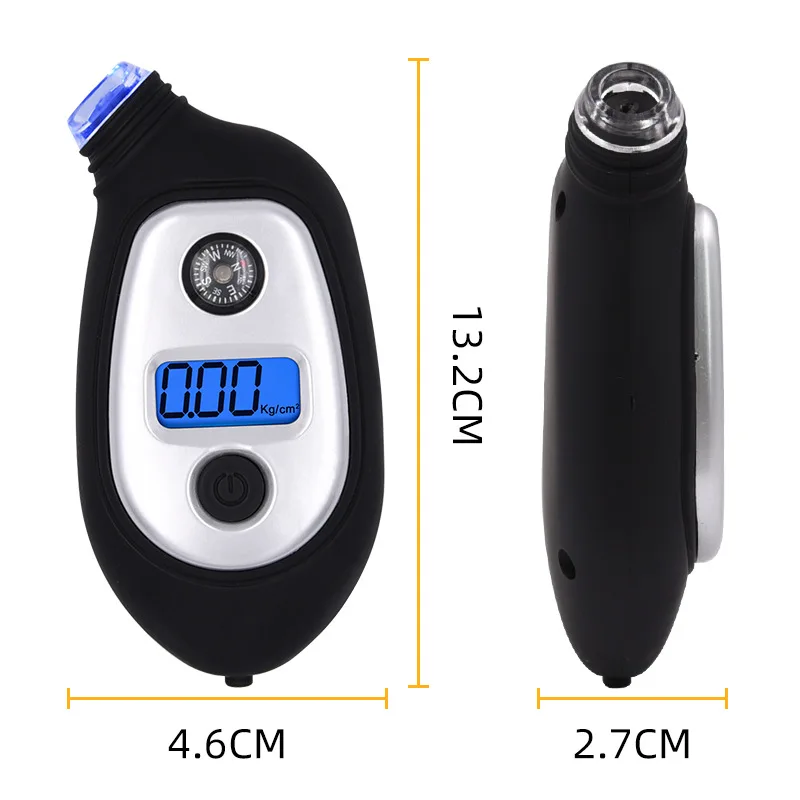 Tire pneumatic pressure monitoring system car digital tire tread gauge wheel tyre tester meter sensor gauge accessories for car