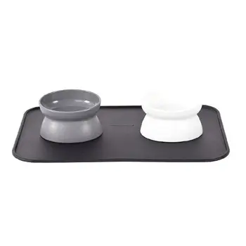 

Stress Free Cat Food Bowl Creative Positive and Negative Pet Feeder and Waterer