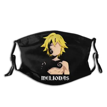 

Seven Deadly Sins Meliodas With Replaceable Filters Reusable Face Mouth Mask Vintage Respirator Sunproof Protection Cover