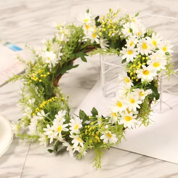 

Realistic Simulation Rattan Sunflower Wreath Door Flower Wreath Home Decor For A Christmas Holiday And Harvest Season