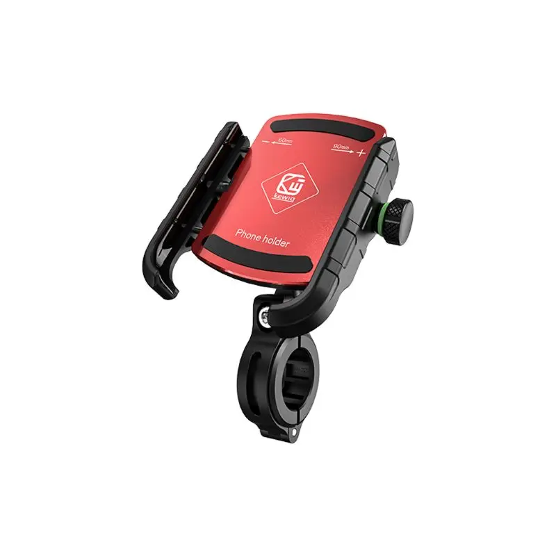 Металлический корпус для установки на руль велосипеда мотоцикла зеркало заднего вида для мобильного телефона, устанавливаемый Держатель подставка M5TB - Цвет: Красный