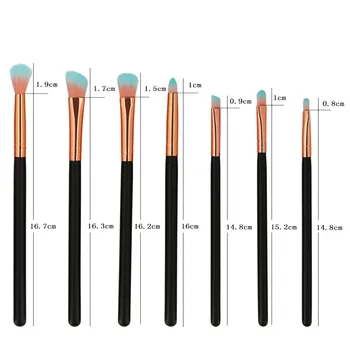 

12PCS Make Up Foundation brush Nylon eyeshadow eyebrow eyeliner soft Cosmetic Brushes Eye Shadow pinceis de maquiagem Jz312